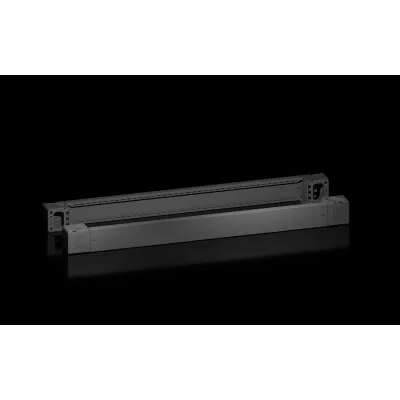 RITTAL VX Sockel-Eckstück 8660.007 | Sockel-Blende vorne/hinten | H100 x B1200 mm | Stahlblech | schwarz