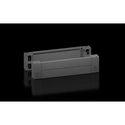 Rittal VX Sockel-Eckstück 8660.023 | 800x200 mm | Stahlblech | schwarz | Belüftung | Kabelmanagement