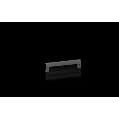 RITTAL VX Sockelblende 8660.092 | Sockelvorder-/rückseite | Bürstenleiste | 600x100 mm | Stahl | schwarz