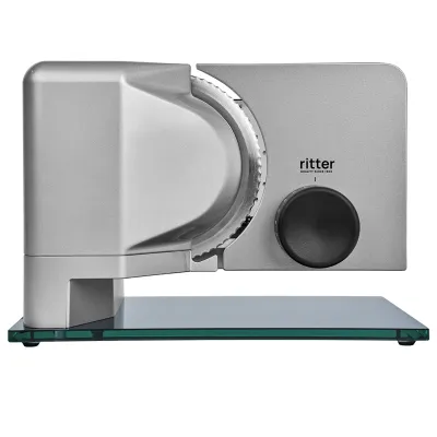 Ritter Allesschneider sono 2 | Elektrischer Brotschneider | Metallgehäuse | ECO-Motor 65W | Schnittstärke bis 20 mm