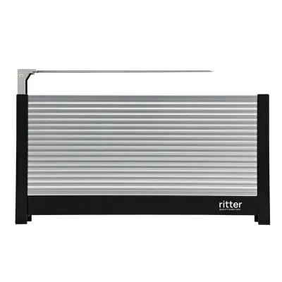 Ritter Langschlitz-Toaster Volcano 3 630010 | 9 cm schmal | Aluminium | 2 Scheiben | Brötchenaufsatz | 950 W