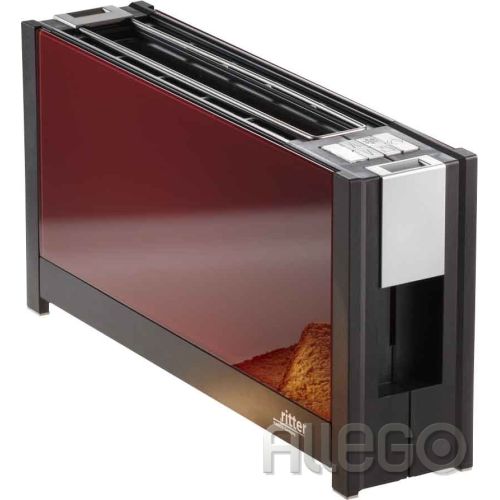 Bild: Ritter volcano5 Langschlitz-Toaster rot glas