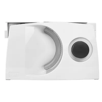 Ritter Allesschneider markant 05 | Elektro-Multischneider | Wellenschliffmesser 170 mm | klappbar | 65 W | Weiß