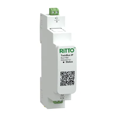 RITTO Busfilter TwinBus IP RGE2057101 | 2-Draht | DIN-Schiene | LAN Schnittstelle | Kunststoff | 1TE | weiß