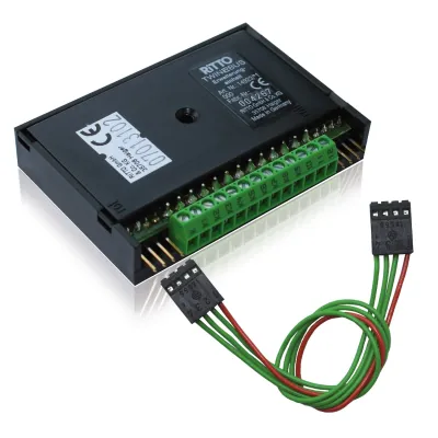 Ritto Erweiterungseinheit 1492301 | TwinBus Modul für Einbaulautsprecher | 12 Taster | Unterputz | Bus-System | schwarz