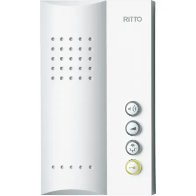 Ritto Freisprechstelle 1723070 | TwinBus Türsprechanlage | Audio-Haustelefon | Aufputz | weiß