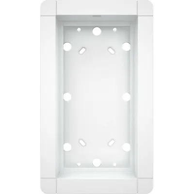 Ritto Portier Aufputz-Rahmen 1883220 Türstation 2-fach | Aluminium | 133x230x37 mm | senkrecht/waagerecht | silber