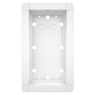Ritto Portier Aufputzrahmen 1883270 | Türstation Rahmen 2-fach | Aluminium | 133x230x37 mm | weiß