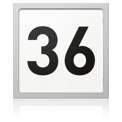 Ritto Portier Infomodul 1876120 | TwinBus Türsprechanlagen Modul | beleuchtete Infofläche | 1-fach | silber