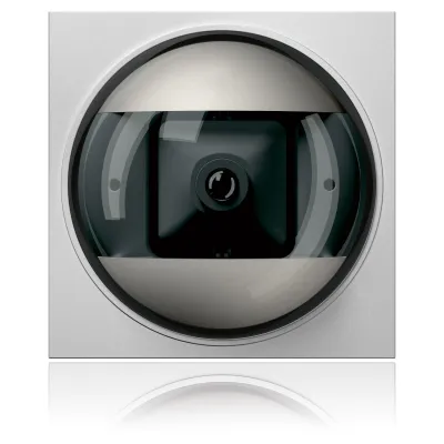RITTO Portier Kameramodul 1878320 | Türsprechkamera TwinBus Video PAL | Einbau | 80°/60° Blickwinkel | silber