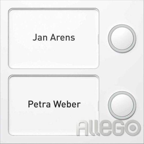 Bild: Ritto Portier Tastenmodul gr/br 2 Tasten,95x95x33m 1 8752/50