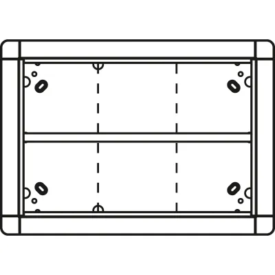 RITTO Rahmen-Türstation 1881670 | Unterputz | 6-fach | Portier Modulrahmen | Stahl | 335x239x57 mm | weiß