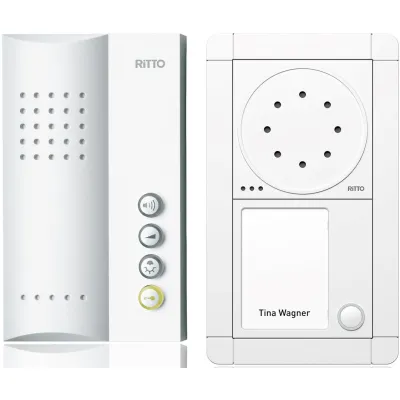 Ritto Türsprechanlage Audio Set | RGE1891370 | Einfamilienhaus | Bus-System | Freisprechstelle | Aufputz | weiß