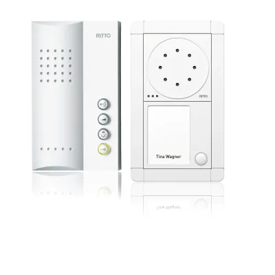 Ritto Türsprechanlage Audio Set | RGE1891370 | Einfamilienhaus | Bus-System | Freisprechstelle | Aufputz | weiß