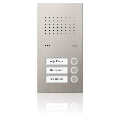 Ritto Türstation Pur Edelstahl Acero Audio, 3WE RGE1810325
