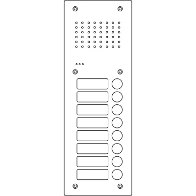 RITTO Türstation Pur Edelstahl Acero Audio,8WE(1x RGE1811125
