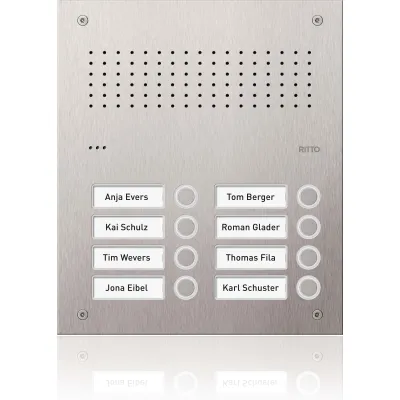 RITTO Türstation Pur Edelstahl Acero Audio,8WE(2x RGE1812125
