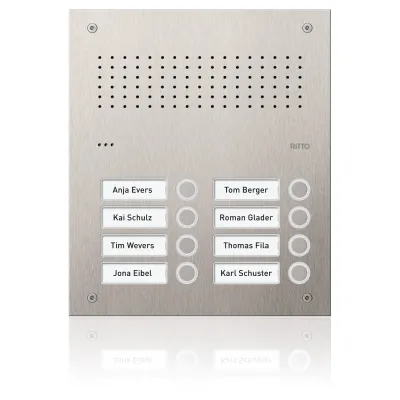RITTO Türstation Pur Edelstahl Acero Audio,8WE(2x RGE1812125