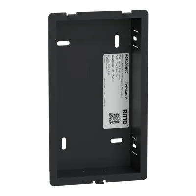 RITTO Unterputzkasten RGE2098570 | TwinBus IP | für Türstation | 118x201x46,2 mm | Stahlblech | schwarz