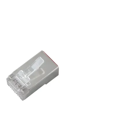 EFB-Elektronik RJ45 Stecker 37541.3-100 | Cat.5e Netzwerkkabel Stecker geschirmt | Modular Plug | Silber