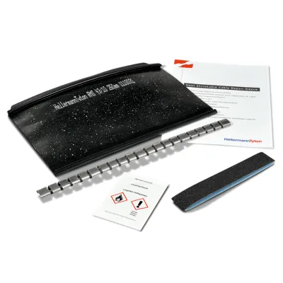 HellermannTyton Reparaturmanschette RMS-52/15-750 | Schrumpfmanschette 52-15 mm | 750 mm | halogenfrei | UV-beständig