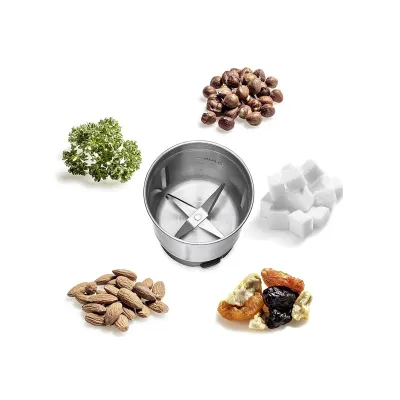 ROMMELSBACHER Gewürz- & Kaffeemühle EGK 250 | Edelstahl | 200W Motor | 2 Behälter | Timer | leise