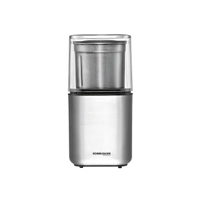 Rommelsbacher Gewürz- & Kaffeemühle EGK 200 | elektrisch | Schlagmesser | 2 Edelstahlbehälter | 200W | 70g | Edelstahl