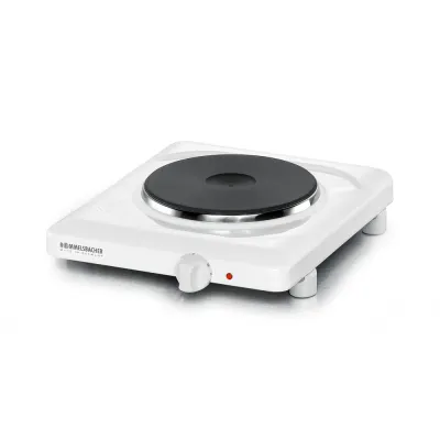 Rommelsbacher THL 1597 Einzelkochplatte | 1500W | Gussheizplatte | Überhitzungsschutz | weiß