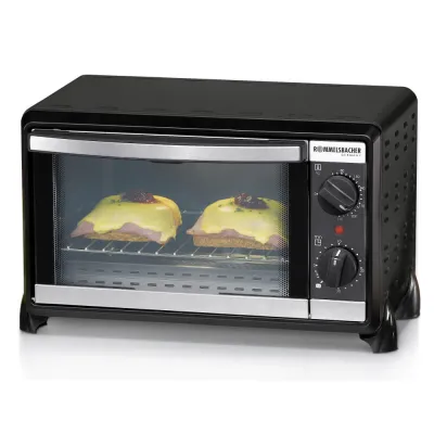 Rommelsbacher BG 950 Speedy Mini-Backofen | 10l | 950W | Ober-/Unterhitze | Timer | Antihaft | schwarz