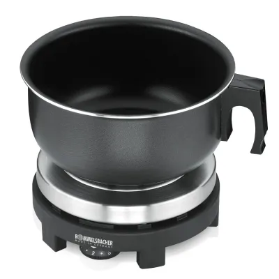 Rommelsbacher RK 501/SU Reisekochplatte | 500W | mobil | 80mm Gussheizplatte | inkl. Alutopf & Etui