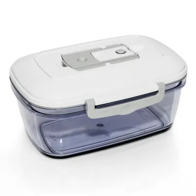 Rommelsbacher Vakuumierbehälter VCC 150 | 1,5L rechteckig | Datumsanzeige | Bügelverschluss | mikrowellen- & gefrierfest