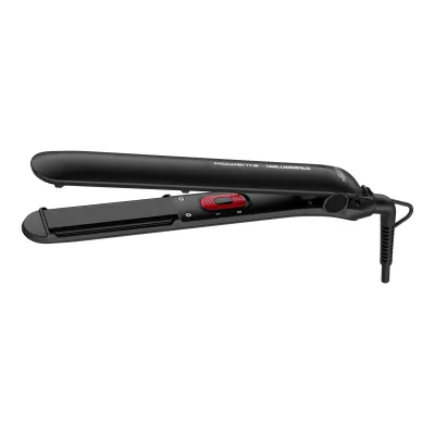 Rowenta Haarglätter SF161L x Karl Lagerfeld | Keramik-Turmalin | 200°C | Glätten & Locken | 360° Drehkabel | schwarz-rot