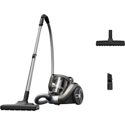 Rowenta Bodenstaubsauger Compact Power XXL Parkett RO4B30 | beutellos | 900 Watt | 2,5 l | Parkettdüse | grau/schwarz