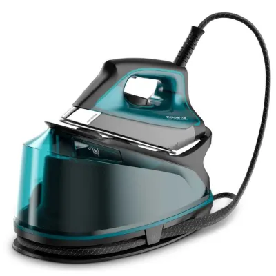 Rowenta Dampfbügelstation DG7623F0 | 6,3 bar Hochdruck | 325 g/Min. Dampfstoß | 1,1L Tank | Blau/Schwarz