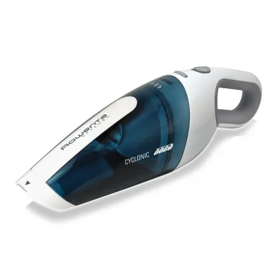 Rowenta Handstaubsauger AC4461 Extenso Cyclonic | Akku 4,8V | Nass- & Trockensauger | 12 Min Laufzeit | Blau/Weiß