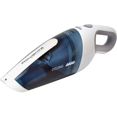 Rowenta Handstaubsauger AC4461 Extenso Cyclonic | Akku 4,8V | Nass- & Trockensauger | 12 Min Laufzeit | Blau/Weiß