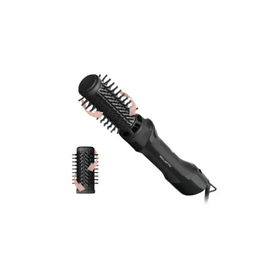 Rowenta Warmluftbürste UB9520 Brush Active | 1000W | rotierend | Keramik | 2 Aufsätze | Schwarz