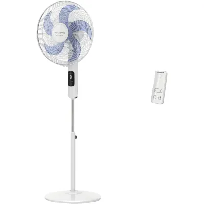 Rowenta Standventilator VU5450 Turbo Silence | 8 Stufen | 40 cm | leise 35 dB | höhenverstellbar | Timer | Fernbedienung