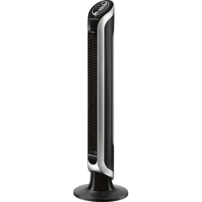 Rowenta Turmventilator VU6670 | 3 Geschwindigkeiten | Oszillation | Timer | Fernbedienung | leise | Schwarz (B-Ware)