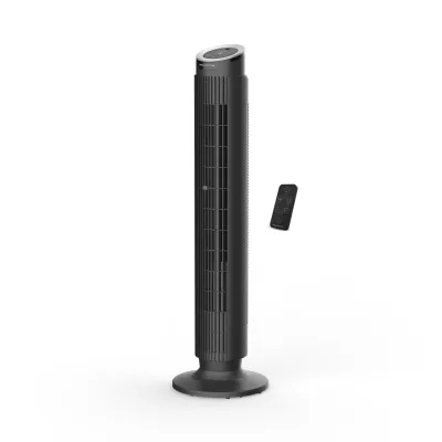 Rowenta Turmventilator VU7020F0 | extrem leise | 12 Stufen | 1900 m³/h Luftdurchsatz | Timer | Fernbedienung | Weiß
