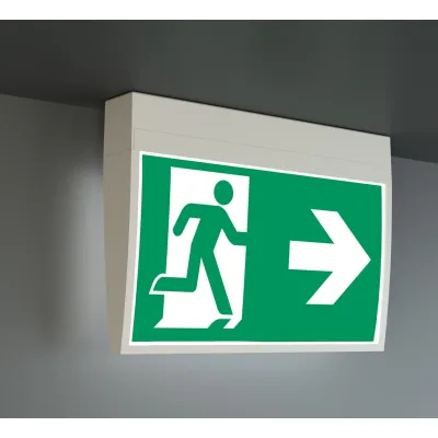 RP-Technik LED-Sicherheitsleuchte KMU413WL | 5,3W 190lm | 3h Notbeleuchtung | Wireless | IP43 | Aufbau/Einbau | weiß