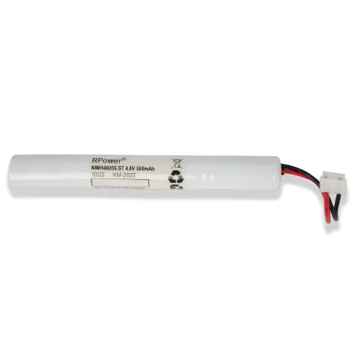 RP-Technik Akkustange NIMH4805S.ST | Ersatzakku 4,8V 0,5Ah NiMH | 300mm Leitung & Stecker | für KMU/KSU003 | 112x14x14mm