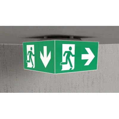 RP-Technik Rettungszeichenleuchte 3h, Wireless WHXD413WL