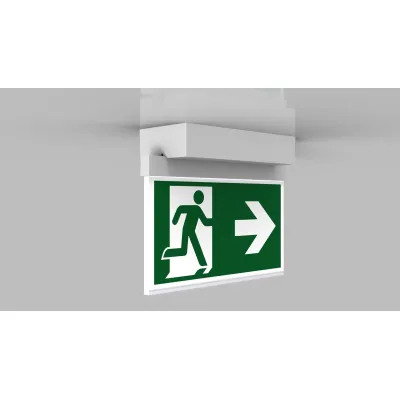 RP-Technik Rettungszeichenleuchte 3h, Wireless, ws AXD403WL