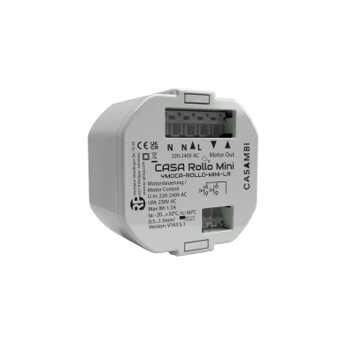 RP-TECHNIK Jalousieaktor YMOCA-ROLLO-MINI-LR Rolladensteuerung Unterputz | Funk | Casambi | Long Range | 240V | weiß