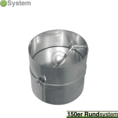 Rückstauklappe 150erR verzinkt Bauknecht, Whirlpool, Ikea