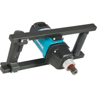 Makita Rührgerät UT1400 / UT1400/2 | 1300W | bis 50 kg | M14 Aufnahme | 140 mm | variable Drehzahl | Blau/Silber
