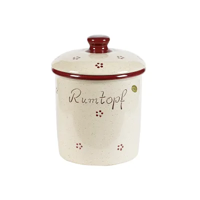 Rumtopf 3ltr. Rubin Dekor
