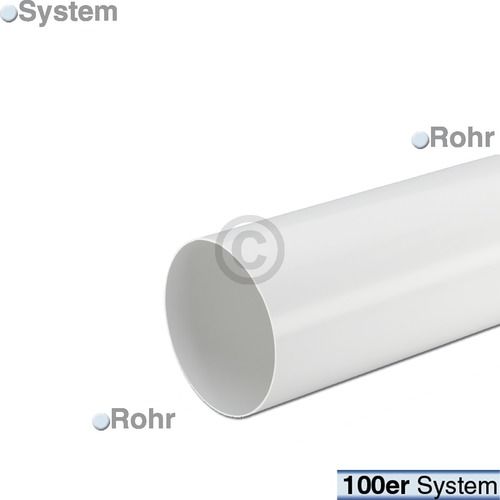 Bild: Rundrohr 100erR 1000mm für Belüftungstechnik Trockner