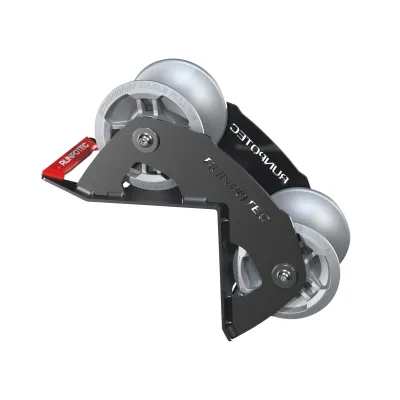 RUNPOTEC Kabelumlenkrolle 90° 10153 | Schwerlast Umlenkrolle für Ecken | Ø130 mm | Aluminium | 4500 kg | Kugellager
